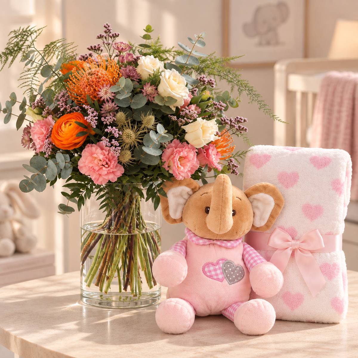 Regalo para Nacimiento Rosa